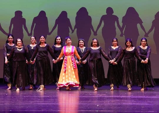 Gauri Jog with her students